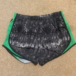 Green and Grey Nike tempo running shorts